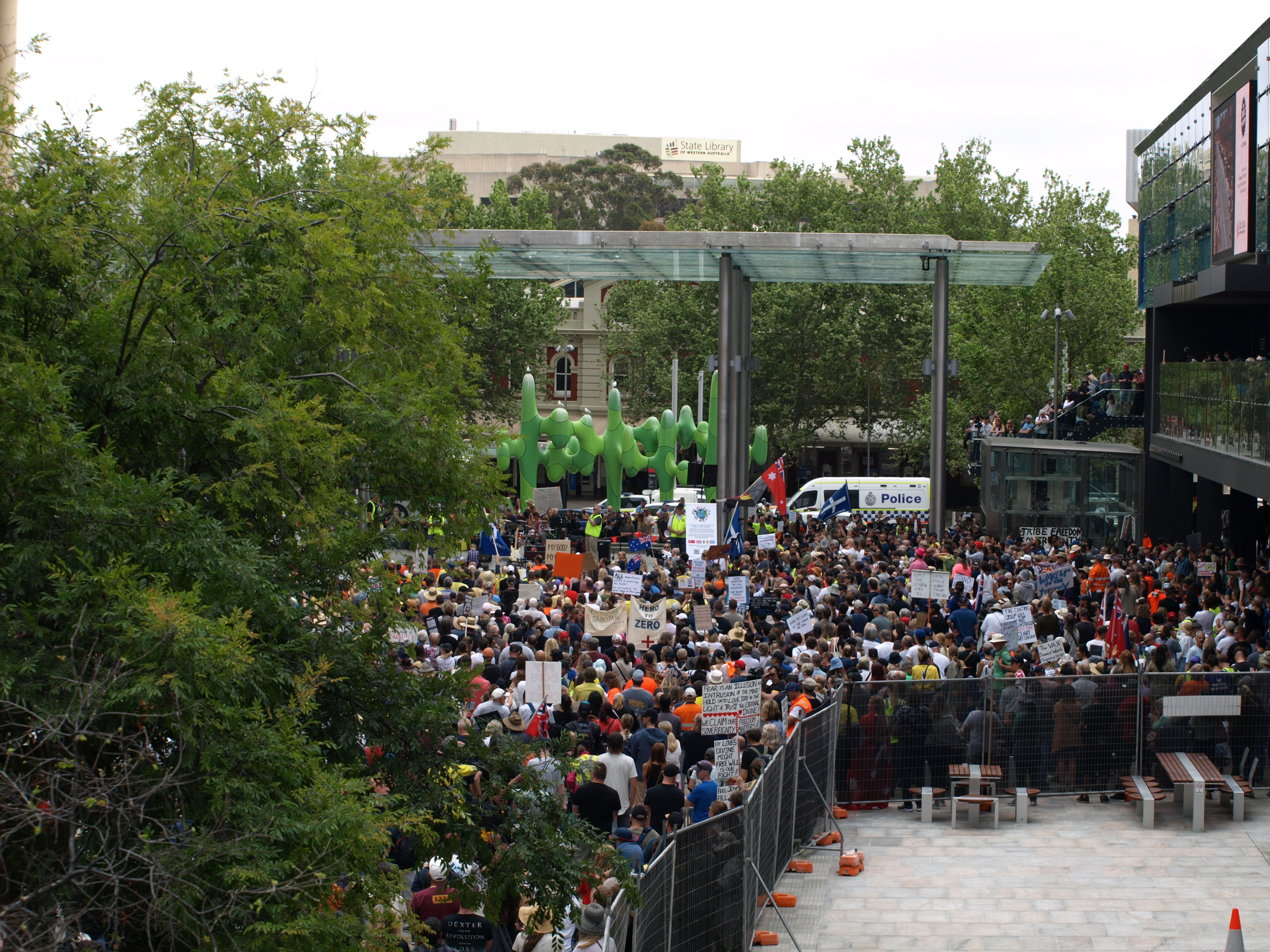 Another shot of the initial gathering.