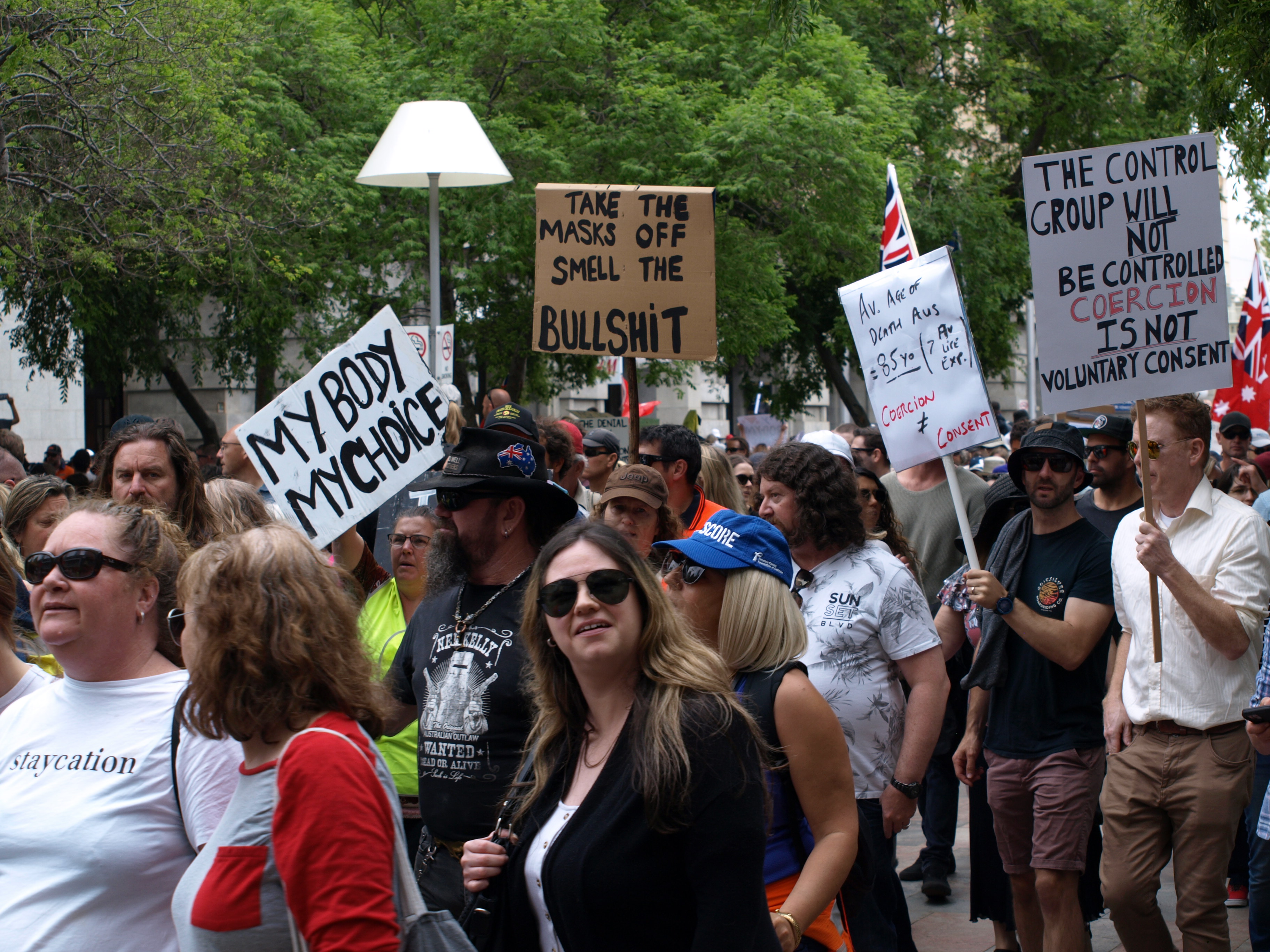 The march to Elizabeth Quay begins.