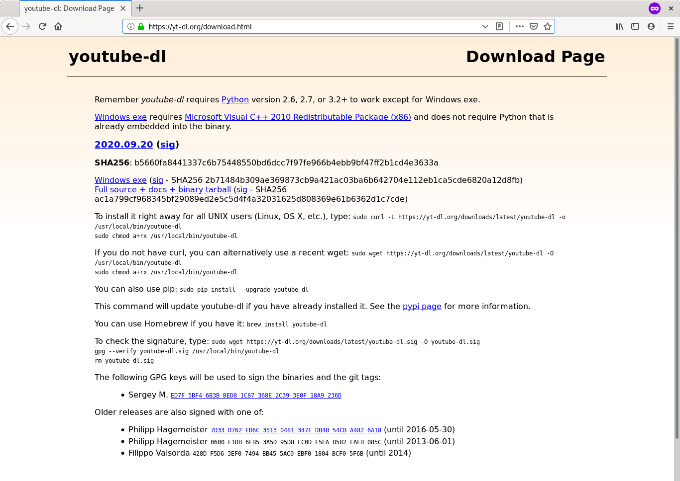 The software continued to be hosted off the authors site after the takedown.